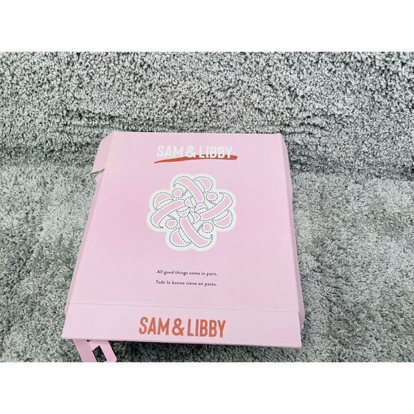 Sam Libby Carlson Womens Vanilla Ankle Boots Chunky Round High Heels Size 11 Nwb - Picture 8 of 9